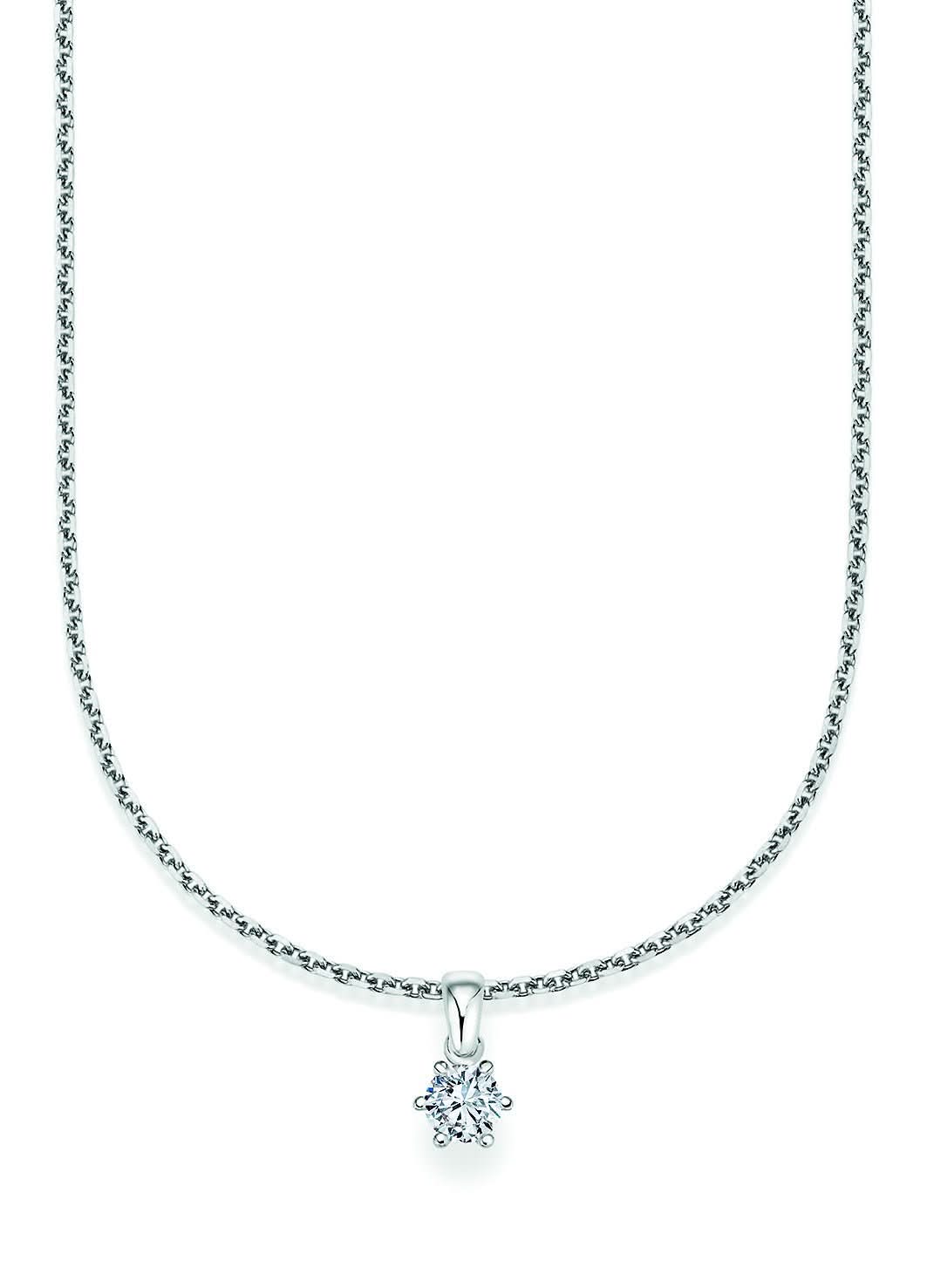 CR Solitaire Anhänger Weißgold 23-36200 - Juwelier Steiner