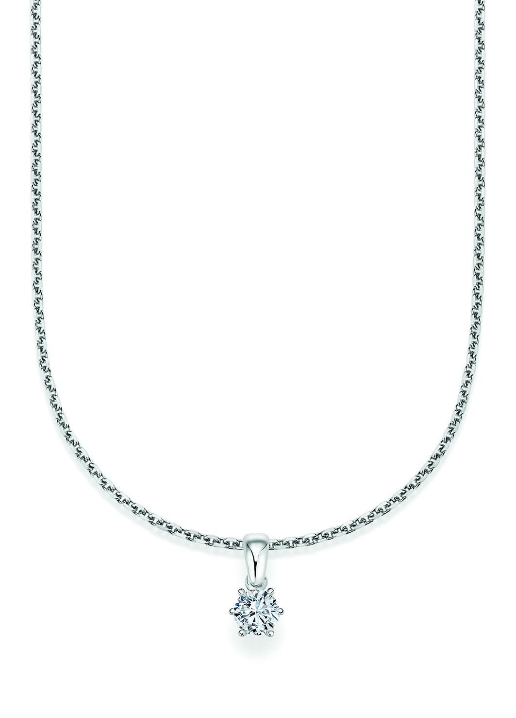 CR Solitaire Anhänger Weißgold 23-36250 - Juwelier Steiner