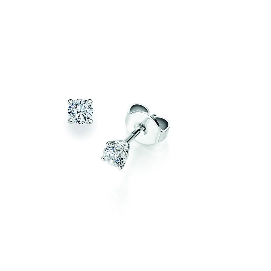 CR Solitaire Ohrstecker Weißgold 09-34150 - Juwelier Steiner