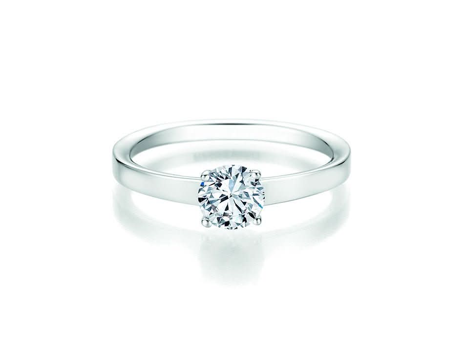 CR Solitaire Ring Weißgold 750 · 0,750 ct W-SI - Juwelier Steiner