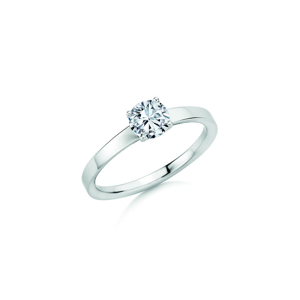 CR Solitaire Ring Weißgold 750 · 0,750 ct W-SI - Juwelier Steiner