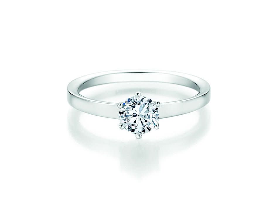 CR Solitaire Ring Weißgold 750 · 0,750 ct W-SI - Juwelier Steiner