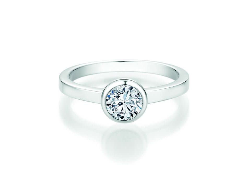 CR Solitaire Ring Weißgold 750 · 0,750 ct W-SI - Juwelier Steiner