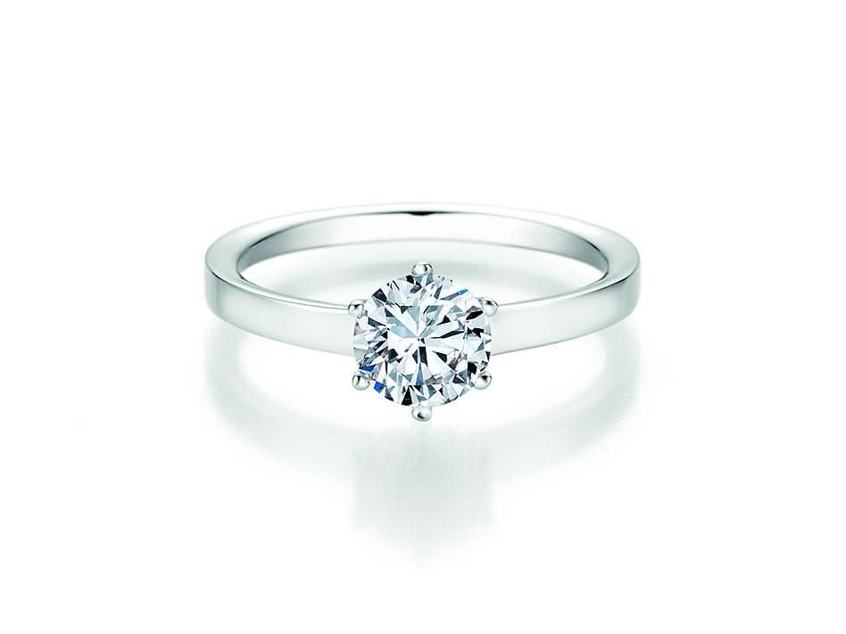 CR Solitaire Ring Weißgold 750 · 1,000 ct W-SI - Juwelier Steiner