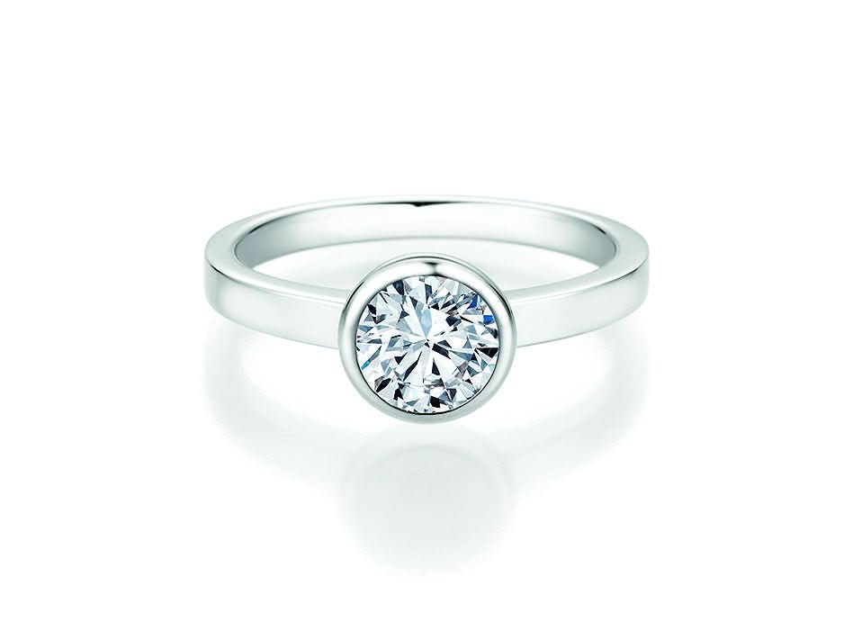 CR Solitaire Ring Weißgold 750 · 1,000 ct W-SI - Juwelier Steiner