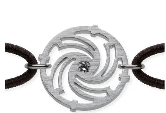 Humphrey Diamantarmband Fortuna, Edelstahl mit elast. Band - Juwelier Steiner