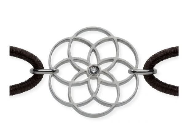 Humphrey Diamantarmband Fortuna, Edelstahl mit elast. Band - Juwelier Steiner