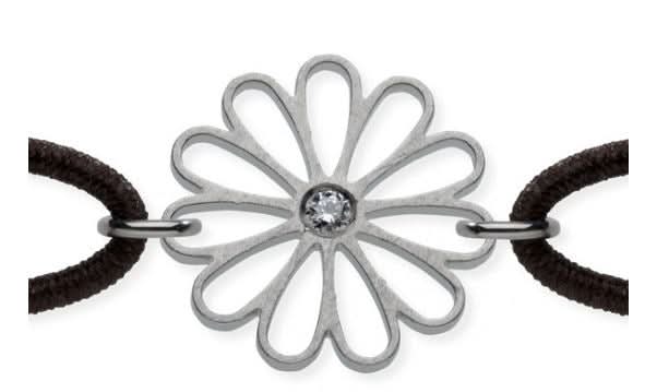 Humphrey Diamantarmband Fortuna, Edelstahl mit elast. Band - Juwelier Steiner