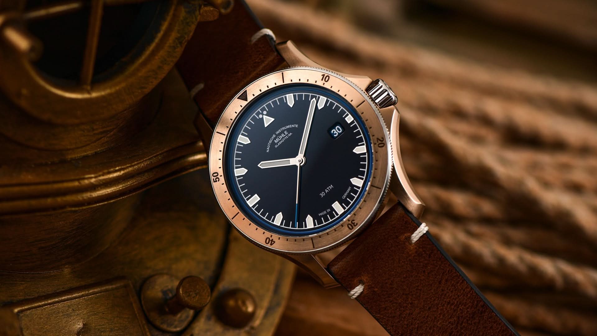 Mühle Glashütte ProMare Go Bronze - M1-42-37-LB - Juwelier Steiner