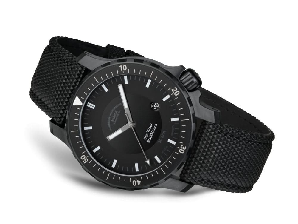 Mühle Glashütte Sea-Timer BlackMotion M1-41-83-CB - Juwelier Steiner