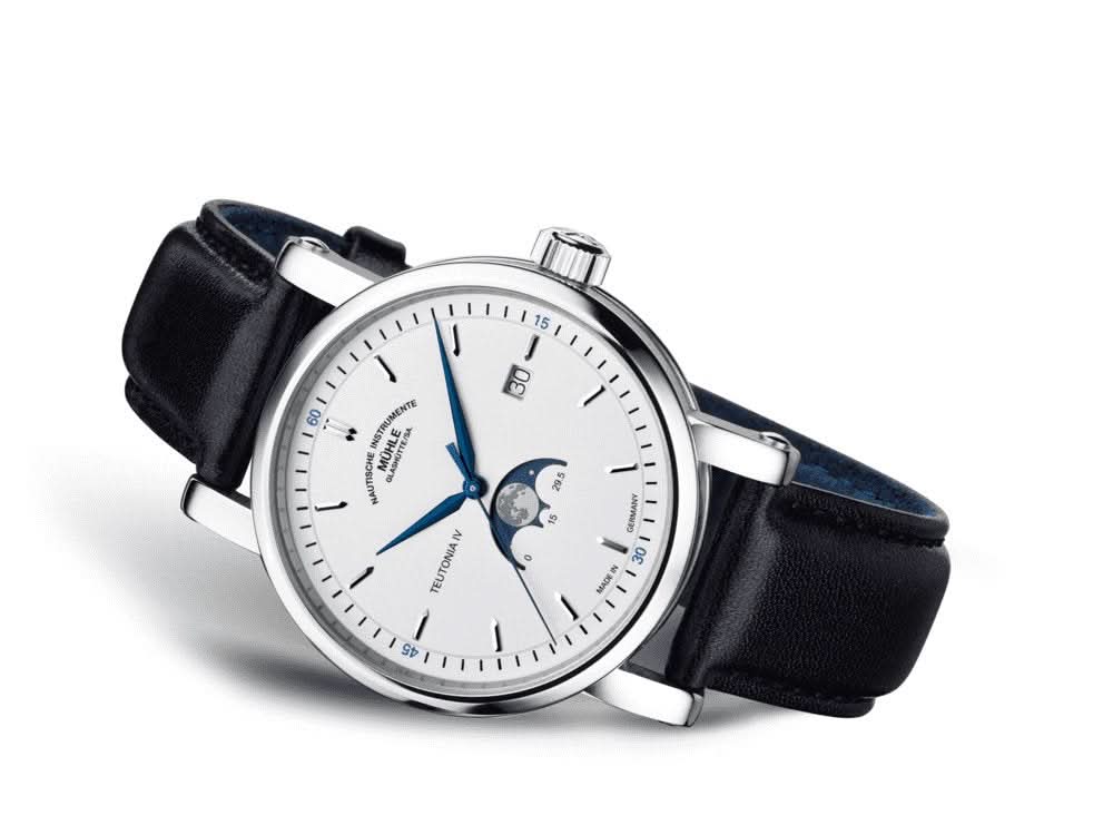 Mühle Glashütte Teutonia IV Mondphase M1-44-05-LB - Juwelier Steiner