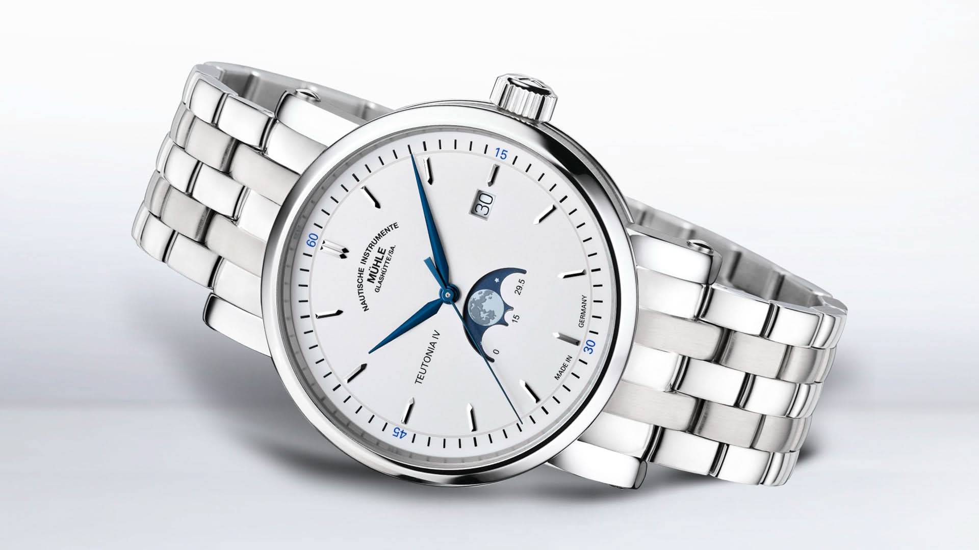 Mühle Glashütte Teutonia IV Mondphase M1-44-05-MB - Juwelier Steiner