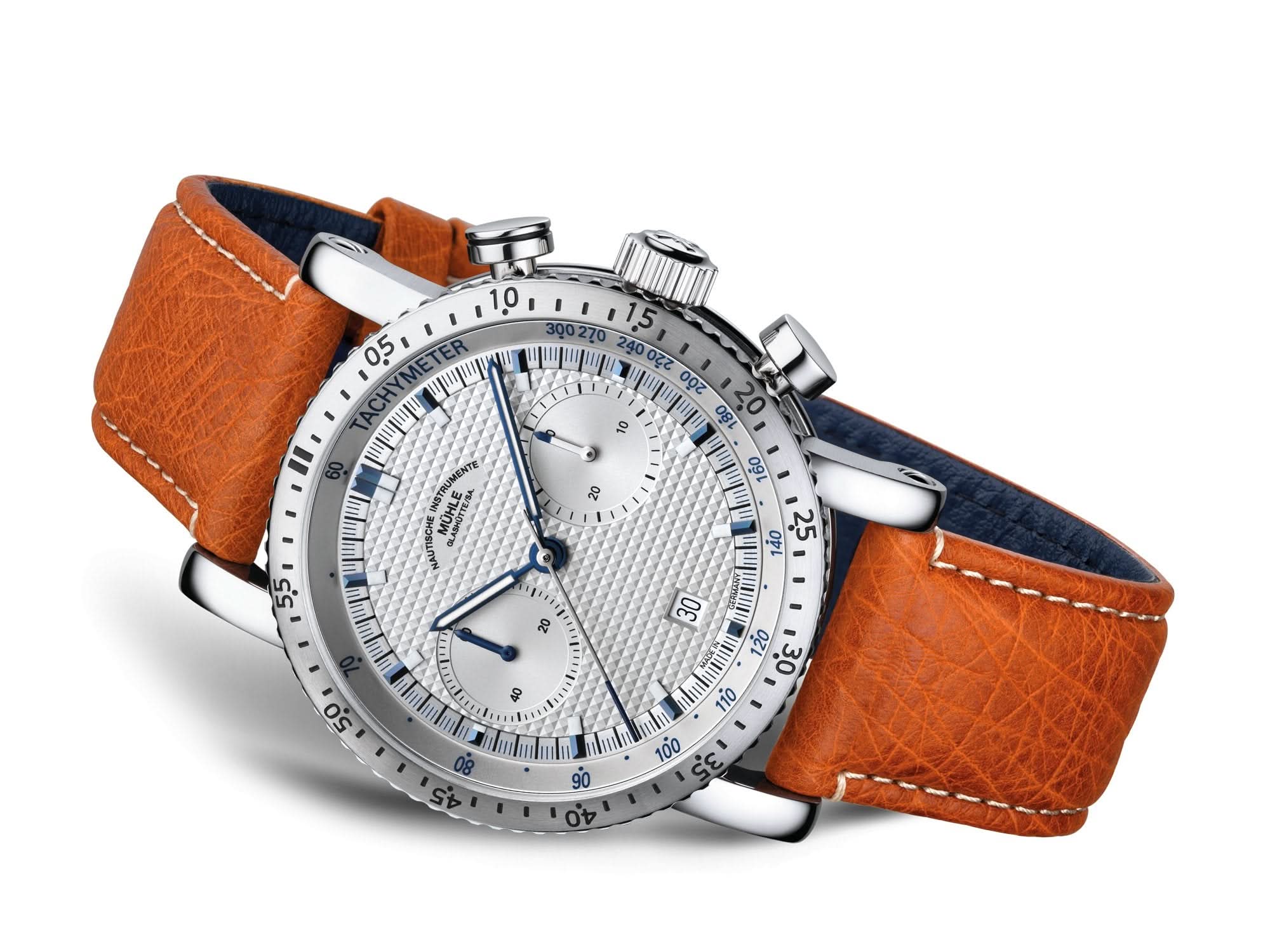 Mühle Glashütte Teutonia Sport I (Clous de Paris) M1-29-65 LB - Juwelier Steiner