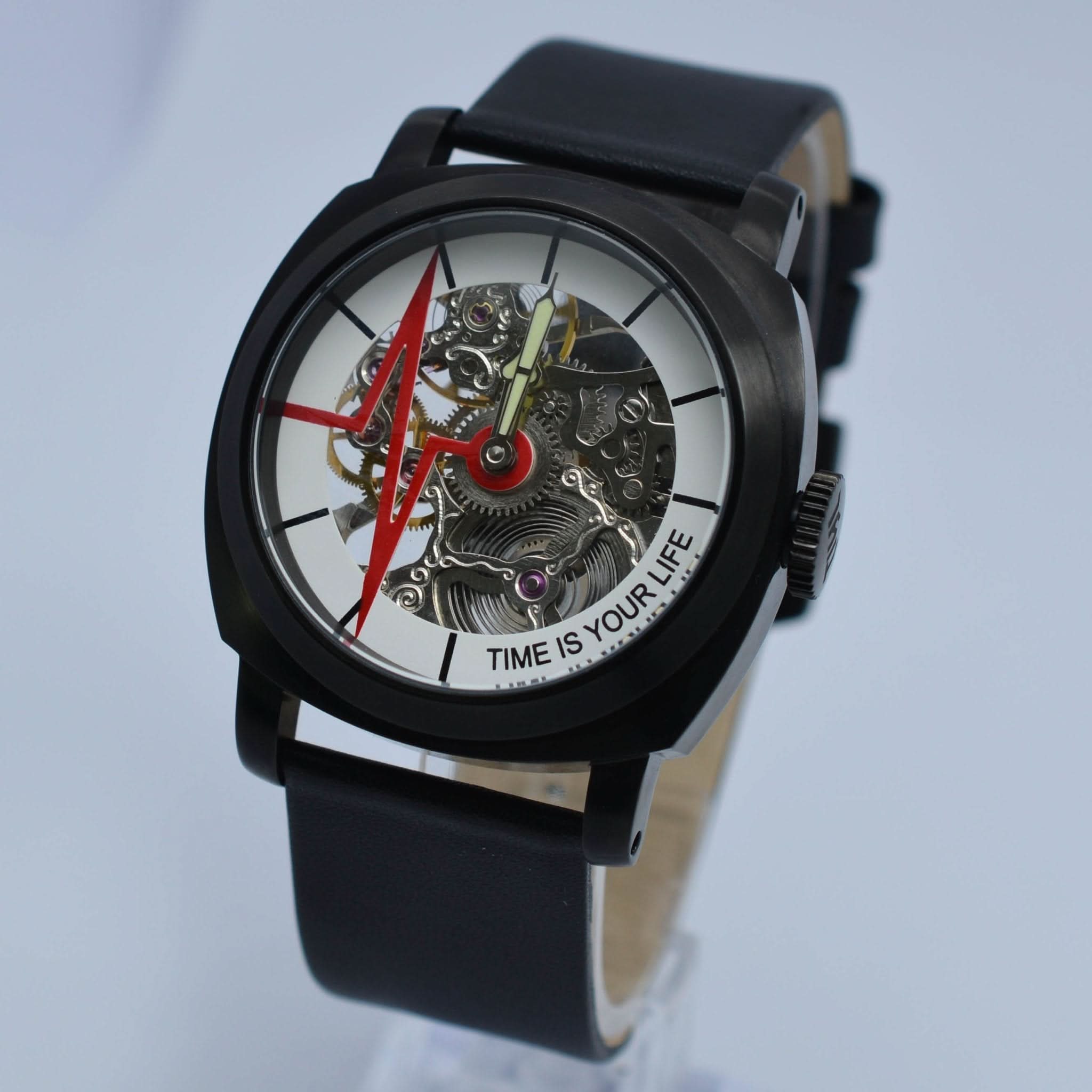 TIYL - HEARTBEAT 01 blackPVD-red Ø 44mm - Juwelier Steiner