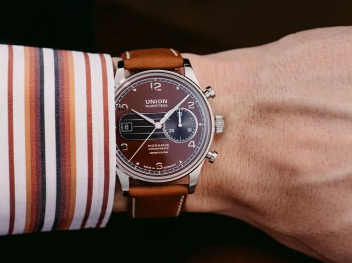 Union Glashütte Noramis Chronograph Limitierte Edition Sachsen Classic D012.427.16.297.09 - Juwelier Steiner