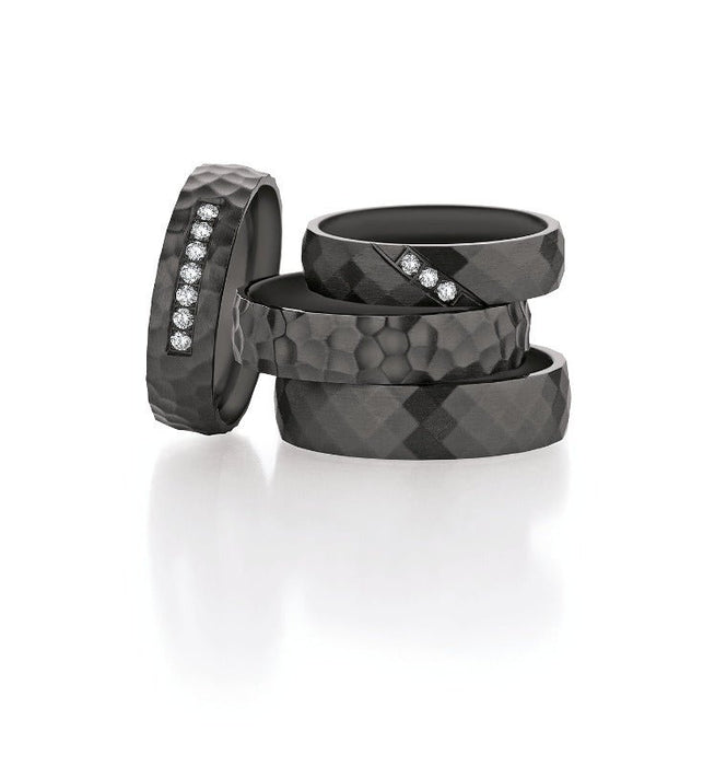 1 Paar Eheringe/Trauringe Collection Ruesch Black & Diamonds - Juwelier Steiner