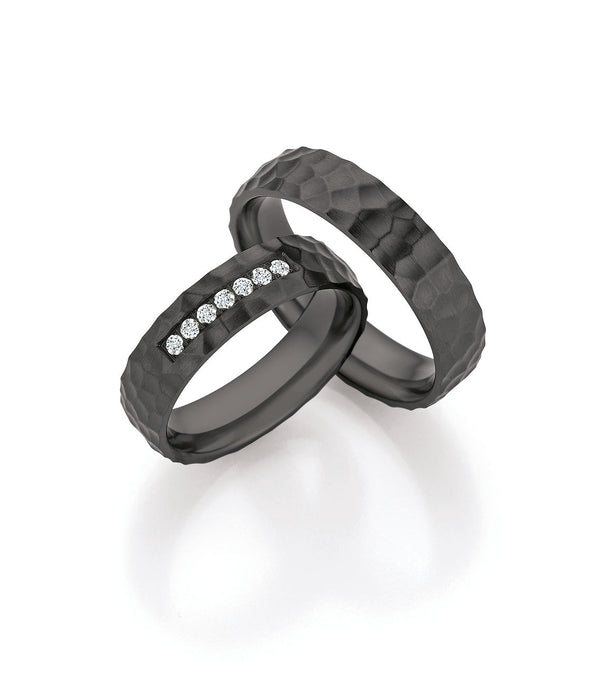 1 Paar Eheringe/Trauringe Collection Ruesch Black & Diamonds - Juwelier Steiner