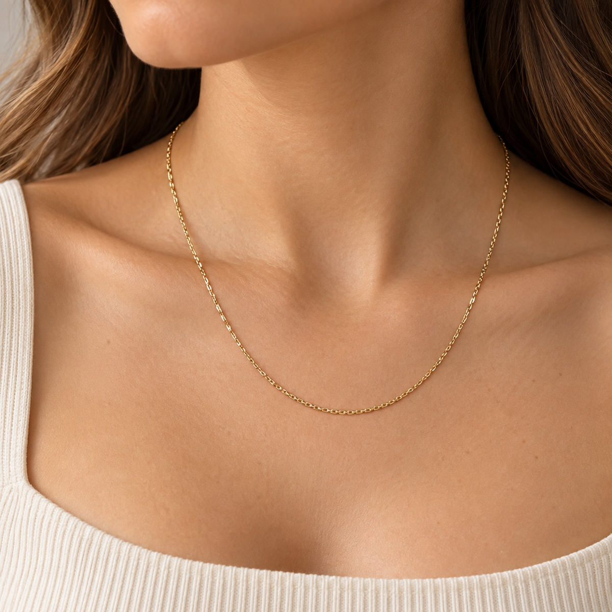 STEINER ESSENTIALS Halskette 585 / 14Kt Gold 113284