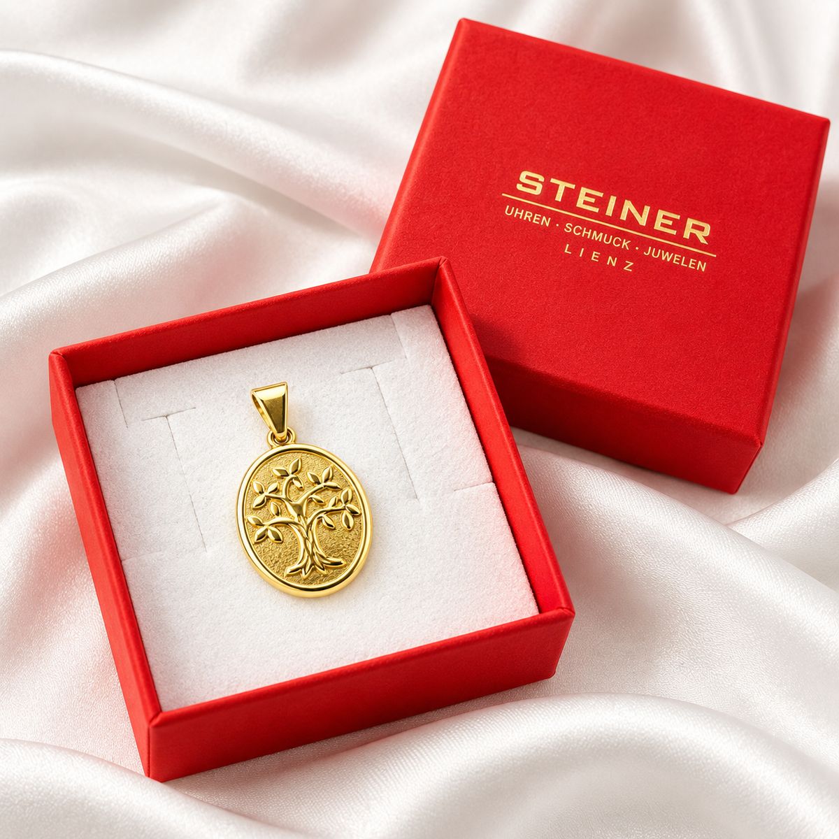 STEINER ESSENTIALS Anhänger Lebensbaum 585 / 14Kt Gold 113966