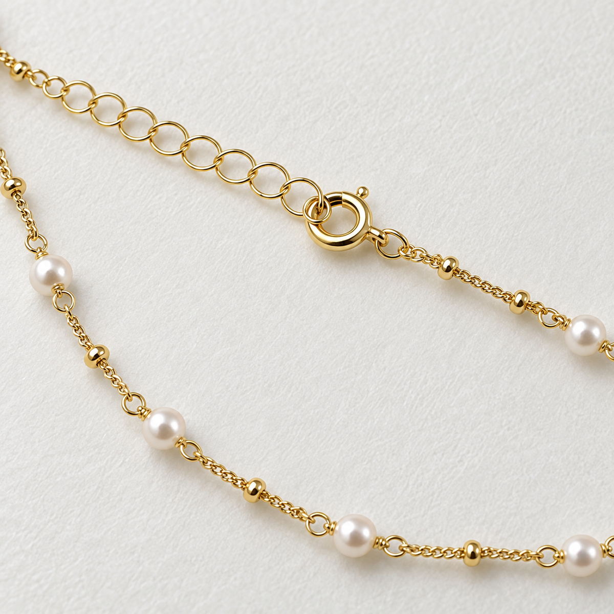 STEINER ESSENTIALS Halskette mit Perlen aus 585 / 14Kt Gold 114022