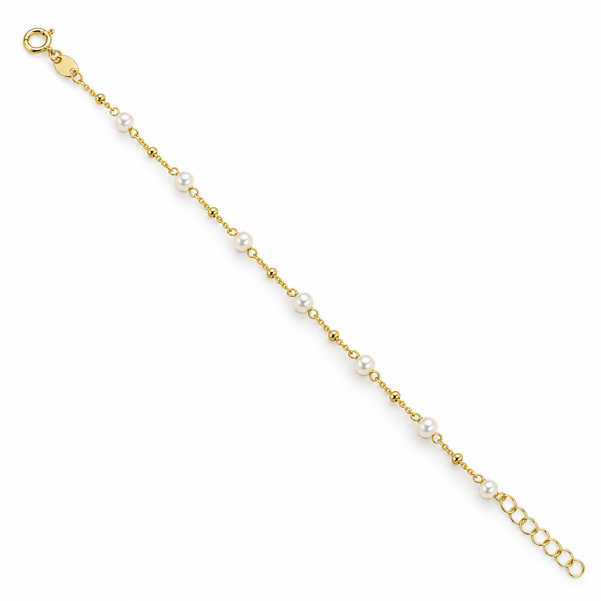 STEINER ESSENTIALS Armband 585 / 14Kt Gold mit Perlen 114023