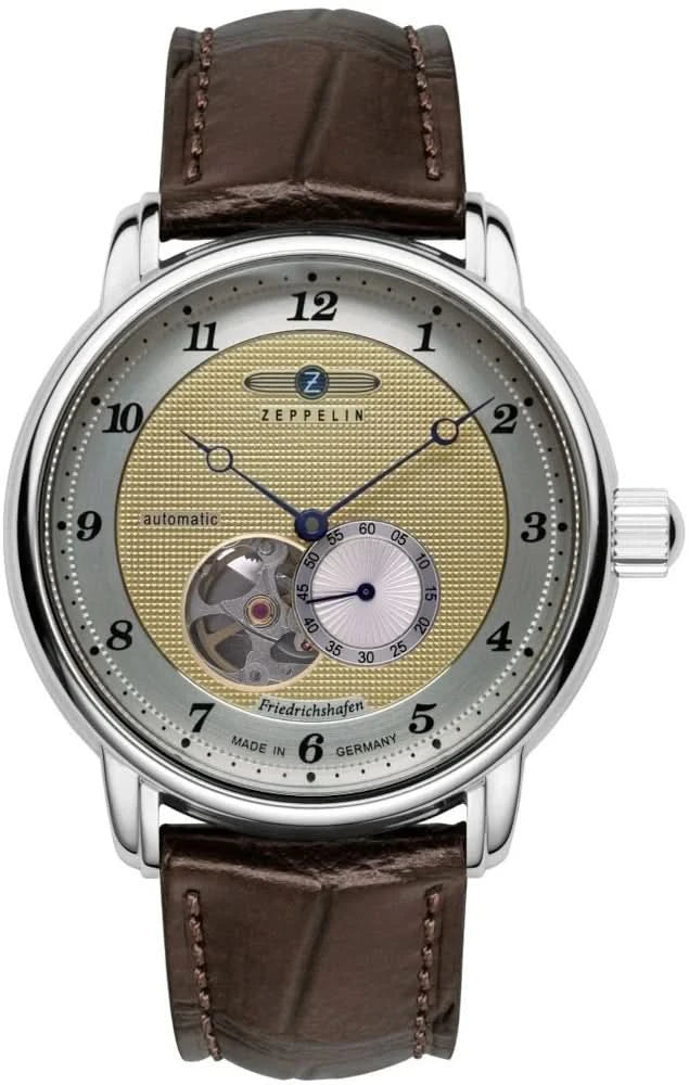 Zeppelin Orologio Da Uomo Automatico Modello 8566-3 – Cronografo, Quadrante Blu, Pelle - 2