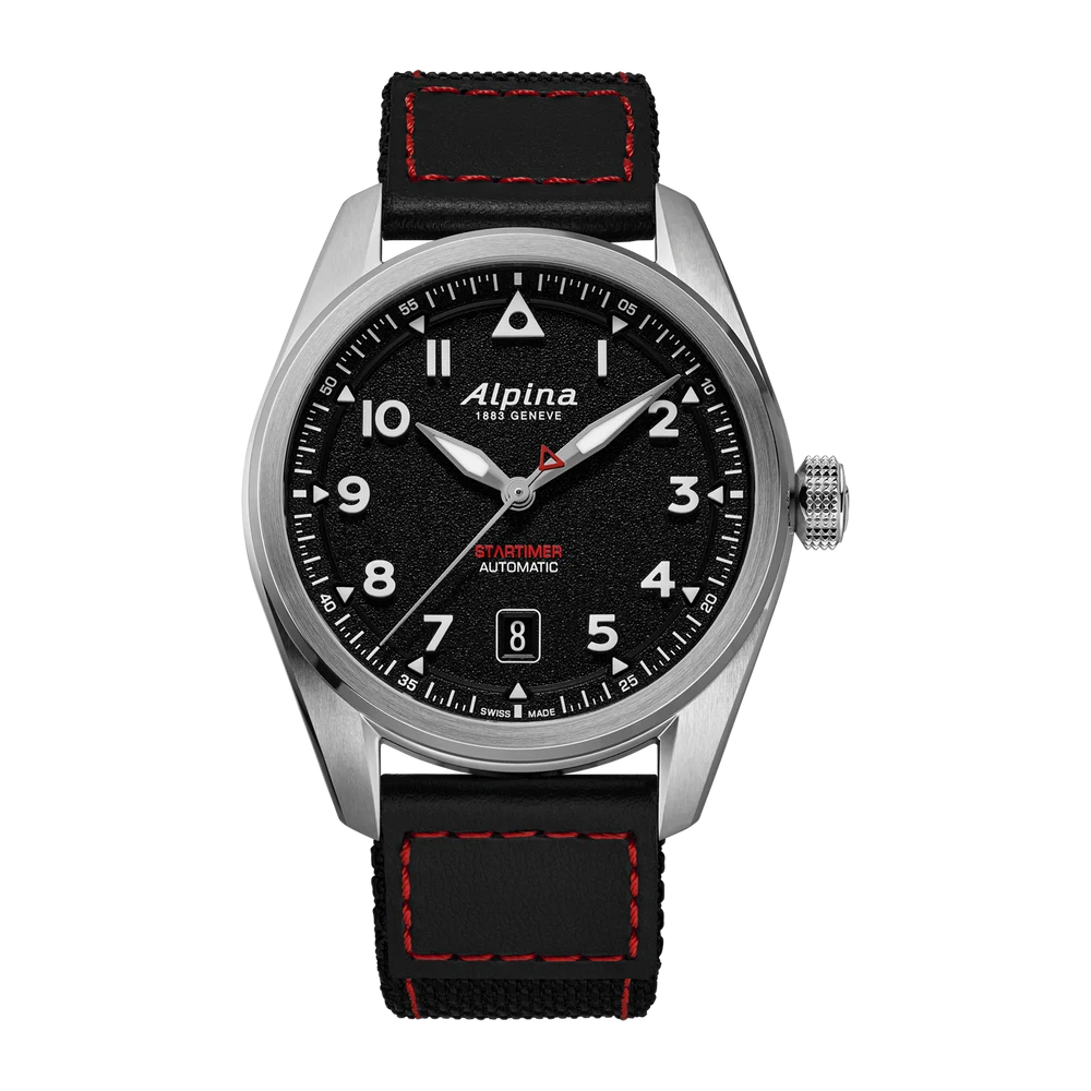 Alpina Startimer Pilot Automatic AL-525BW4S36 – Vorderansicht