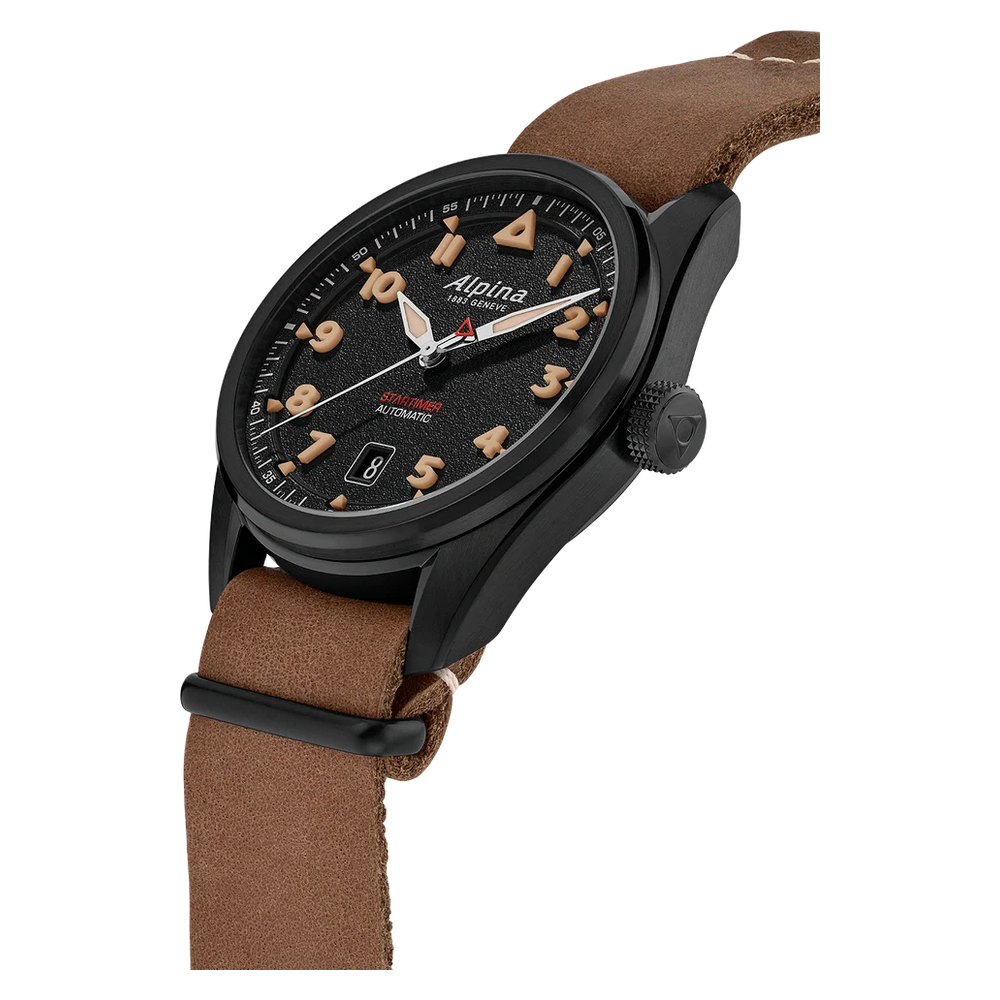 Alpina Startimer Pilot Automatic AL-525BW4SB36 – Seitenansicht