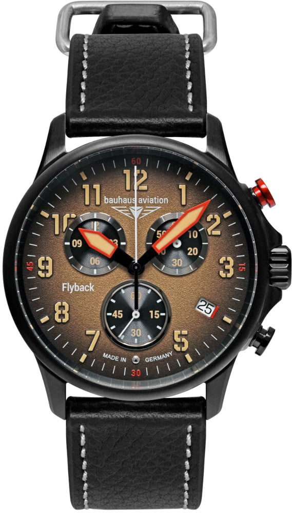 Bauhaus Aviation Quarz Flyback-Chronograph 28885