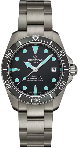 Buy Certina DS Action Diver 38mm Titanium C048.807.44.051.01 in