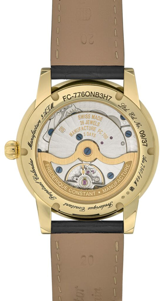 Frederique Manufacture Classic Perpetual Calendar FC-776ONB3H7