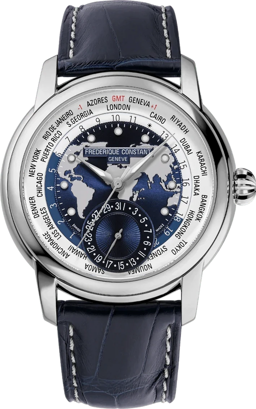 FREDERIQUE CONSTANT Classic Manufacture Worldtimer FC-718NWWM4H6 - Juwelier Steiner