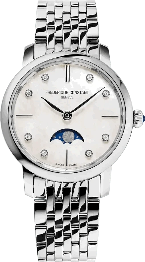 FREDERIQUE CONSTANT Slimline Moonphase FC-206MPWD1S6B - Juwelier Steiner