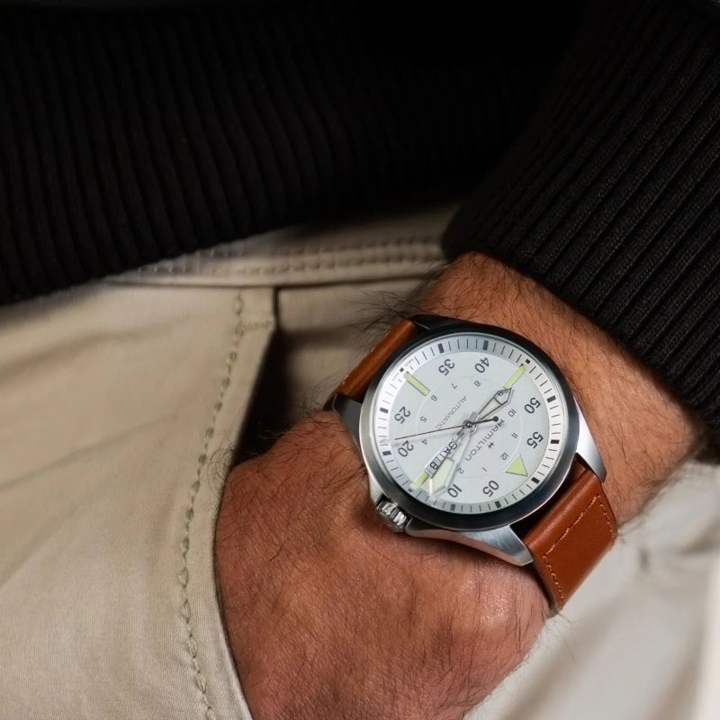 Hamilton Khaki Aviation Pilot Day Date Auto 42 H64635550