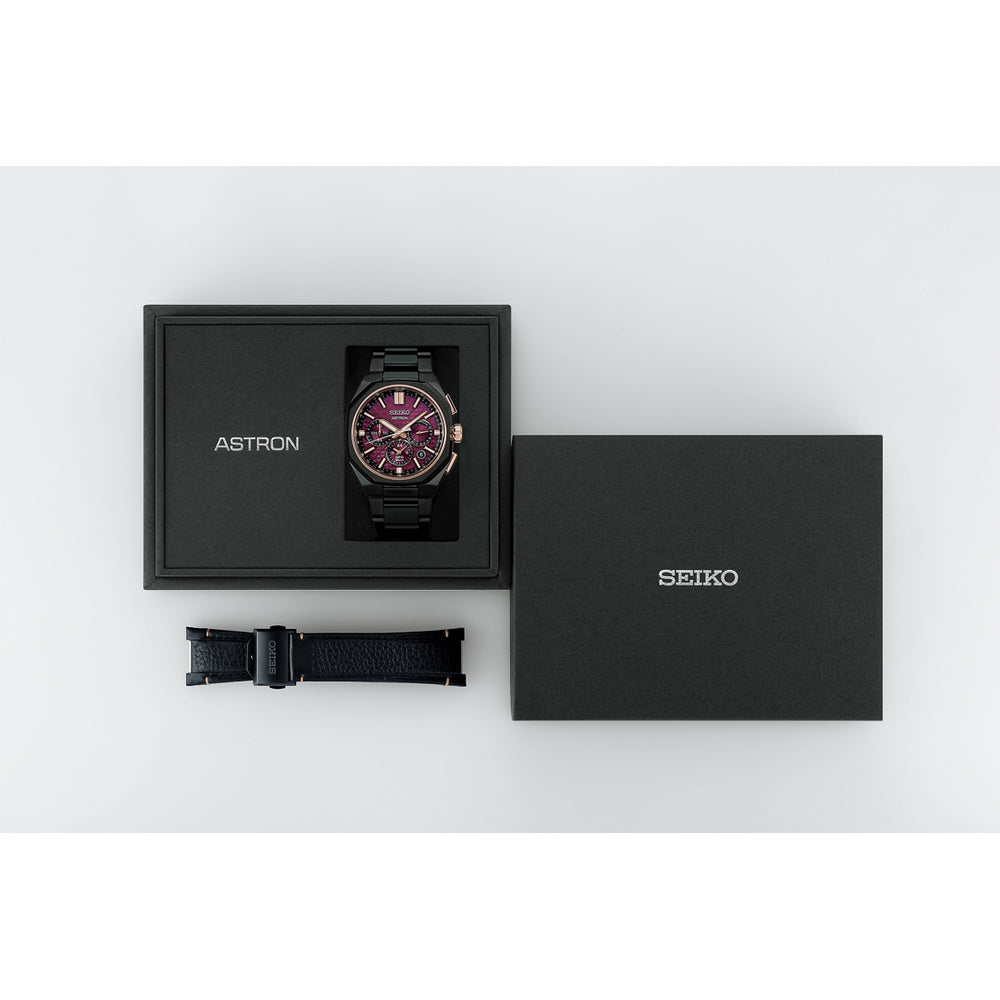 Seiko Astron GPS Solar Dual-Time Chronograph HAB010J1 – Box und Zusatzband