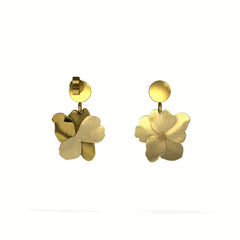 Lienz Rose Stud Earrings 925 Silver Gold Plated