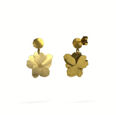 Lienz Rose Stud Earrings Gold