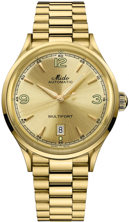 Stainless Steel Mido Gold Uhr Mido Multifort Powerwind Jetzt Im