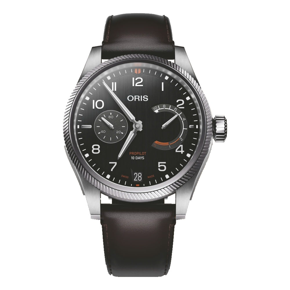Oris ProPilot Calibre 111 black leather front