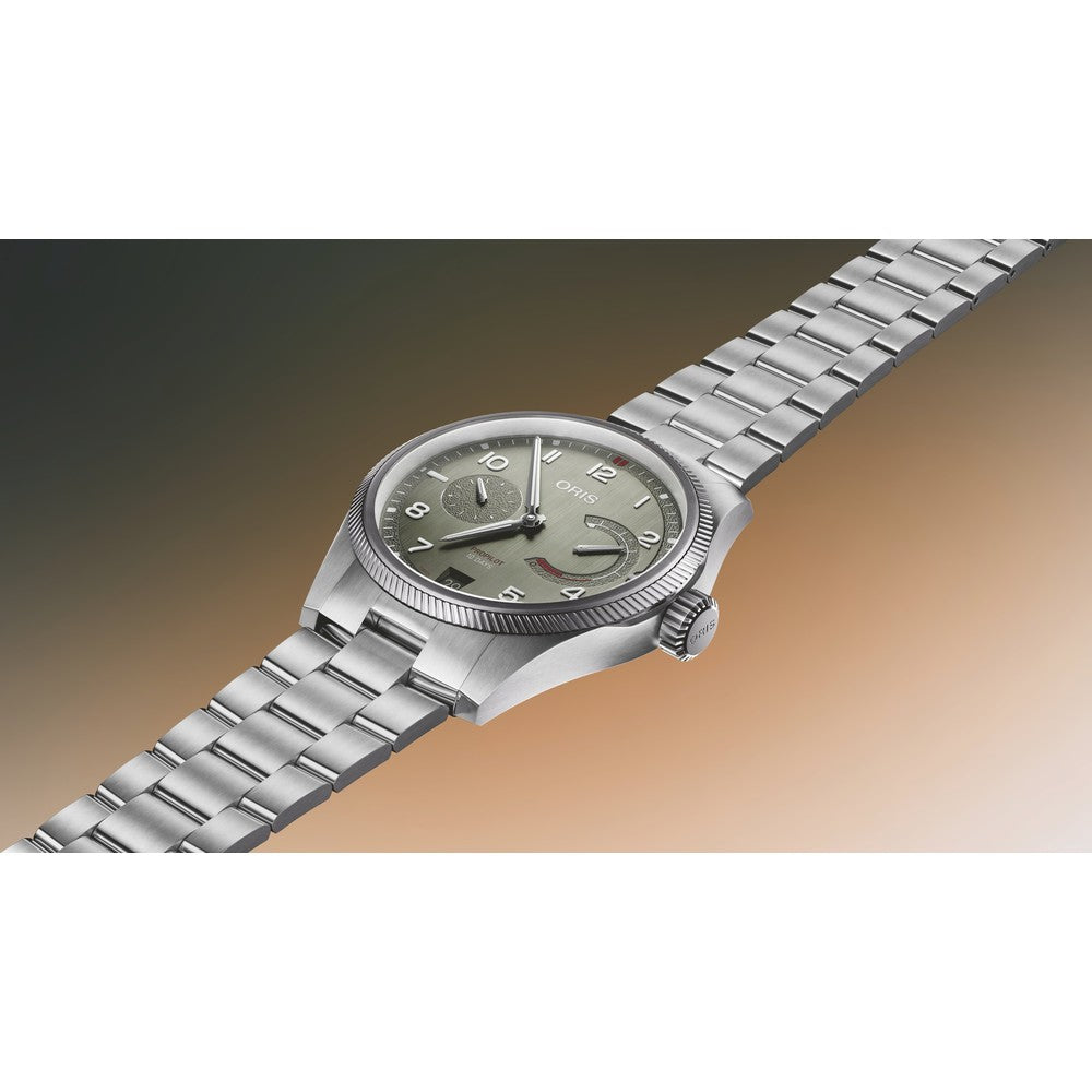 Oris ProPilot Calibre 111 Grün Edelstahlband Perspektive
