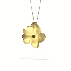 Lienz Rose Pendant Silver 925 Gold Plated