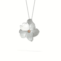 Lienz Rose Pendant White Gold