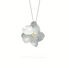 Lienz Rose Pendant White Gold