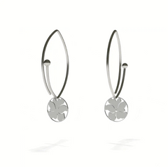 Lienz Rose Earrings Stainless Steel with Brilliant