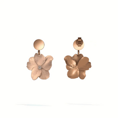 Lienz Rose Stud Earrings 925 Silver Rose Gold Plated