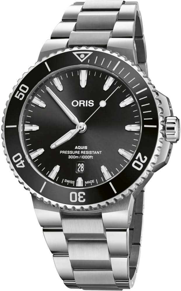 Buy the Oris Aquis Date 43.5 01 733 7789 4154-07 8 23 04PEB now at