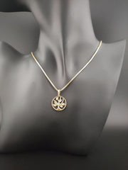 STEINER EXCLUSIVE - Steiner Fine Jewelry Venetian Necklace with Tree of Life Zirconia Gold