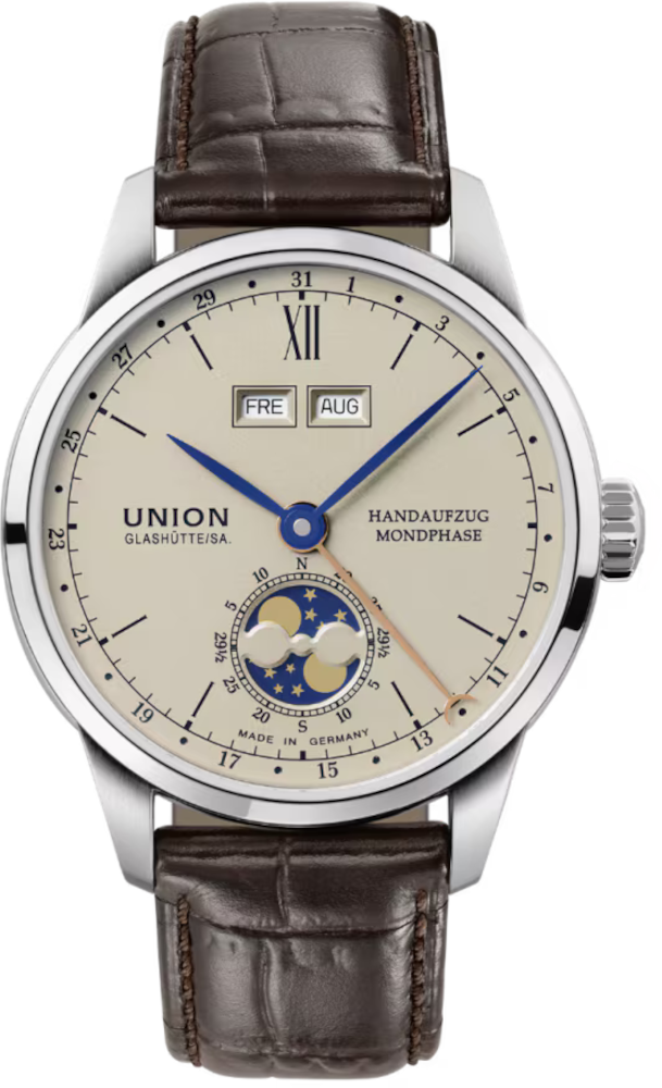 Union Glashütte 1893 JOHANNES DÜRRSTEIN EDITION "DOPPELMONDPHASE" D007.458.16.039.00