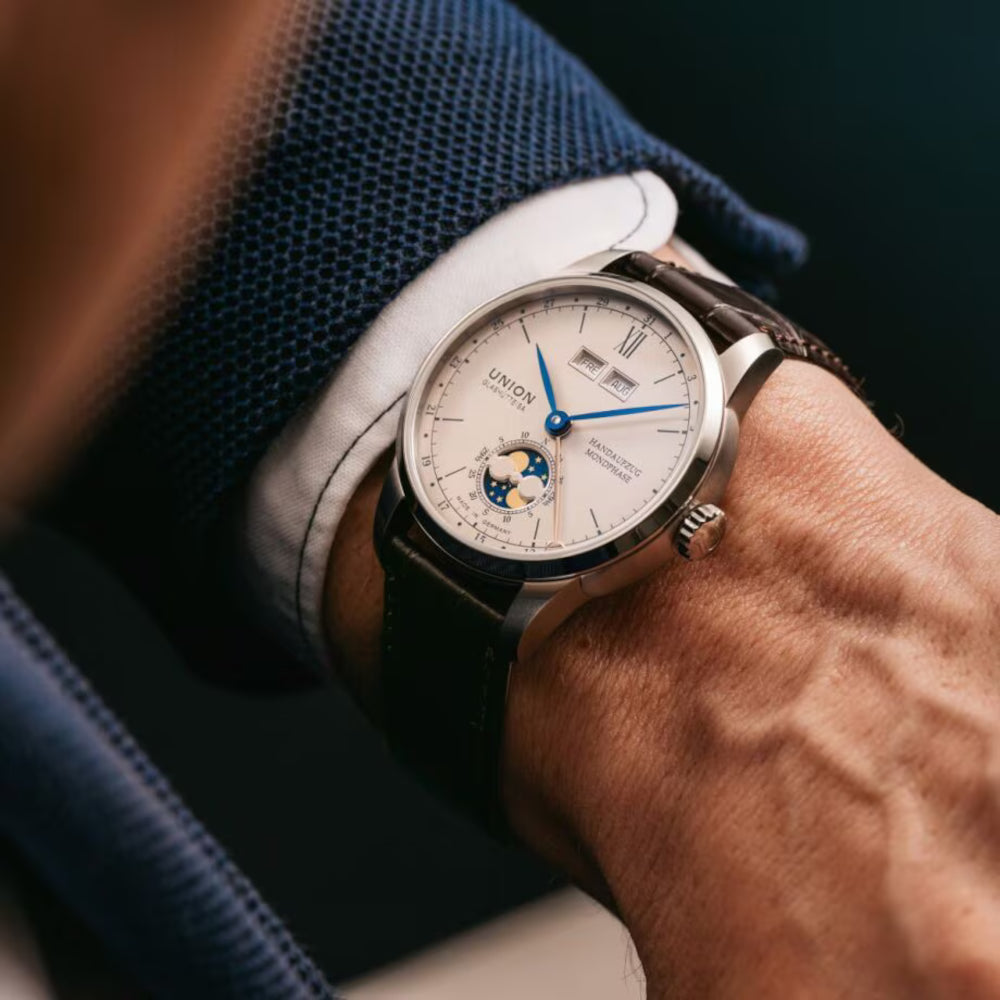 Union Glashütte 1893 JOHANNES DÜRRSTEIN EDITION "DOPPELMONDPHASE" D007.458.16.039.00