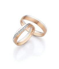 1 Paar Eheringe/Trauringe Collection Ruesch Honeymoon Champagne